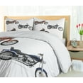 thumbnail image 5 of Ambesonne Motorcycle Duvet Cover Sets, Hippie Style Travel, 2-King, Orange Black, 5 of 7