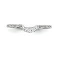 thumbnail image 4 of 14K White Gold Ring Band Wedding Diamond Round , Size 9, 4 of 7