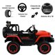 thumbnail image 3 of Camioneta Montable de 112 cm Tipo Jeep Para Niños  a Control Remoto Con Bluetooth, Auxiliar y USB-Rojo, 3 of 6