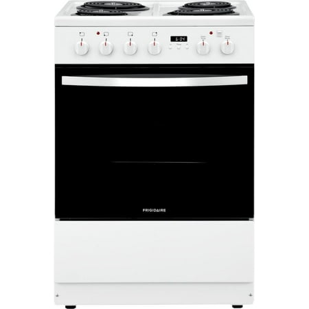 Frigidaire FFEH2422UW 24   Electric Range with 4 Coil Element  1.9 cu. ft. Oven Capacity  Storage Drawer  ADA Compliant  in White