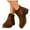 Coffee, variant on Ankle Boots for Women Low Heel Round Toe Chelsea Short Booties Suede Slip on Fall Winter Casual Work Shoes Black 5.5