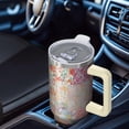 thumbnail image 6 of OBREWU Pioneer Flower Tumbler with Handle and Lid,40oz Pioneer Flower Double Wall Vacuum Insulated Tumbler,Pioneer Flower Cups Gift for Women and Men, 6 of 7