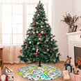 thumbnail image 7 of Yiaed Funny Dinosaurs on Stripes Print Christmas Tree Skirt , Tree SkirtsTree Mat for Christmas Winter Holiday Indoor Decorations-48", 7 of 7