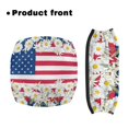 thumbnail image 2 of HELLHERO The American Flag Walker Seat Cover Rollator Seat Back Cover and Daisies lilies for Seniors Men Women Easy to Clean Easy to Use for Easy to Install, 2 of 7
