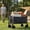 Black, variant on Bigleap Wagon, 330 lbs Heavy Duty Folding Cart with Lockable All-Terrain Wheels & Adjustable Handle for Beach, Camping, Garden, Red