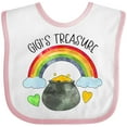 thumbnail image 3 of Inktastic Gigi's Treasure St. Patrick's Day Rainbow and Gold Boys or Girls Baby Bib, 3 of 4