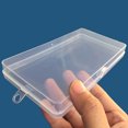 thumbnail image 3 of UDIYO Plastic Clear Parts Box Pill Cosmetic Nail Jewelry Beads Case Storage Container, 3 of 7