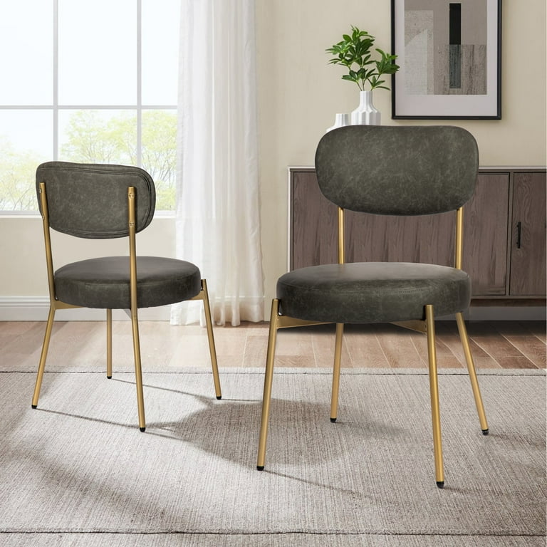 Walmart leather best sale dining chairs