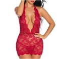 thumbnail image 2 of uublik Valentines Lingerie Set for Women Plus Size Lace Sexy Naughty Bodysuit Babydoll, 2 of 5