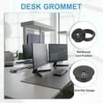 thumbnail image 3 of Uxcell Desk Grommet 2", Plastic Desk Hole Cover Cable Grommet Flexible Desk Cord Hole Cover with Hole Saw, Black 4 Pcs, 3 of 7