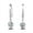 as show, variant on Jiaroswwei Women Fashion 925 Sterling Silver Rhinestone Dangle Earrings Wedding Jewelry
