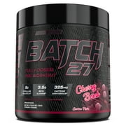 TC Nutrition Batch 27 Pre Workout Powder - Nitric Oxide Booster & Preworkout for Men and Women w/Citrulline, Beta Alanine, Caffeine for Enhanced Energy, Endurance, & Reduced Fatigue - 40 Servings, Cherry Bomb