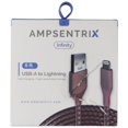thumbnail image 1 of AmpSentrix Infinity (6-FT) USB-A to Lightning 8-pin Charge Cable - Rose, 1 of 1