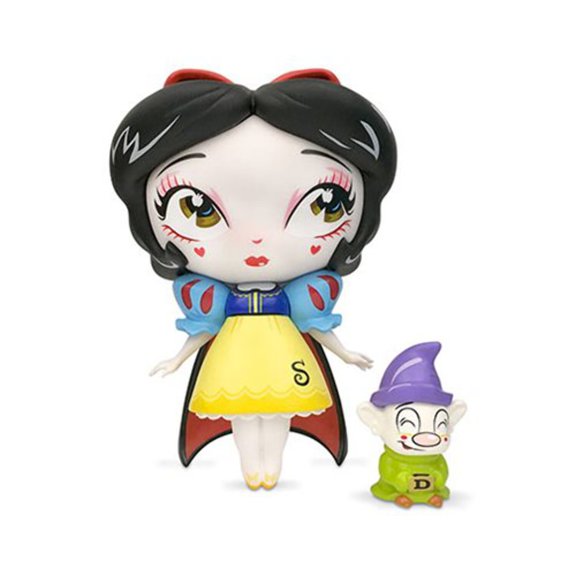 Enesco The The World of Miss Mindy Snow White and Mini Dopey Vinyl Figurine, 7 Inch, Multicolor