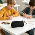 thumbnail image 2 of Under $1 Pencil Case, Large Capacity Nylon Portable Pen Pouch, High Appearance Lightweight Stationery Bag for College Office by PALIFEUR, 2 of 9
