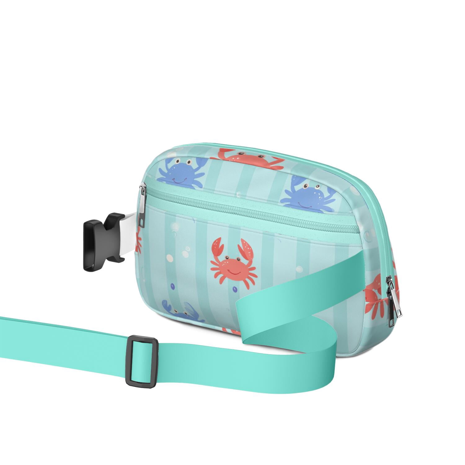 Waist Bag Fashion Waist Packs Bag with Adjustable Strap Marine Adorable Crab HandsFree Running Belt for Jogging for Travel Daily Leisure