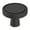 Matte Black, variant on Amerock Destine 1-3/8 inch (35mm) Diameter Champagne Bronze Cabinet Knob, 2 Pack