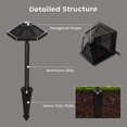thumbnail image 3 of Gigalumi Warm White Solar LED Landscape Light , Black Aluminum, Waterproof Path Light 2-Pack, 3 of 7