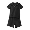 thumbnail image 5 of NMMUED Two Piece Sets for Women Summer Womens Short Sets Sweat Set for Women Athleisure Sets Women Tracksuit for Women, Black M, 5 of 5
