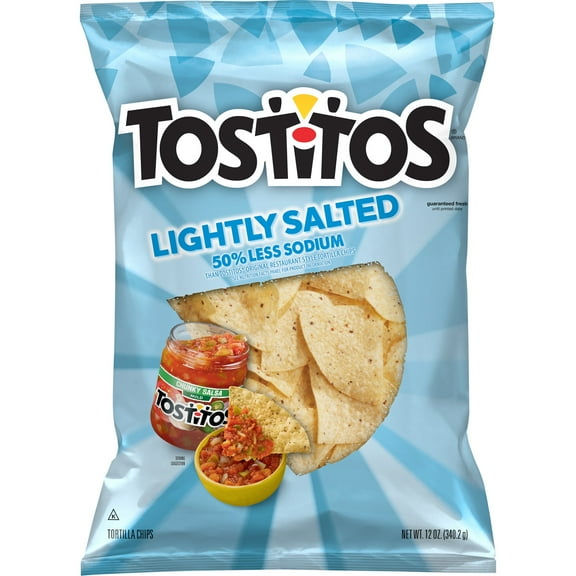 Tostitos Tortilla Chips, Lightly Salted, 12 oz Bag