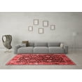 thumbnail image 3 of Ahgly Company Indoor Round Oriental Red Industrial Area Rugs, 5' Round, 3 of 4