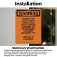 thumbnail image 3 of (2 Pack) Interrupting Utility Power Automatically OSHA Warning Sign, 3 of 7
