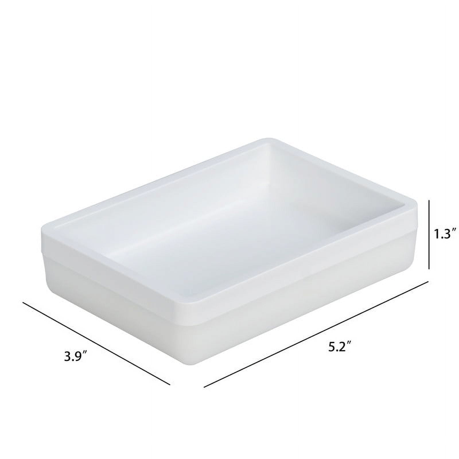 Mainstays Frosted White Plastic Soap Dish