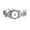 006, variant on Different Punk Drill Snap Bangle Bracelets Fit 18mm Chunk Snap Button Jewelry -026