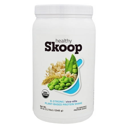 Healthy Skoop - B-Strong Organic Plant-Based Protein Shake Viva-nilla - 19 oz.