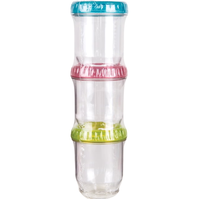 Artbin Ensemble de Pots Twisterz Petit/grand 3/pkg-Couvercles Multicolores