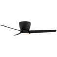 thumbnail image 6 of 52" Casa Vieja Modern Outdoor Hugger Ceiling Fan with Dimmable LED Light Remote Control Black Opal Glass Damp Rated for Patio Exterior, 6 of 8