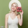 thumbnail image 3 of PMU Decorative Star Gift Bows 3-3/4 Inch Medium Metallic Burgundy Marsala (12/Pkg) Pkg/1, 3 of 7