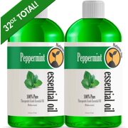 2 Pack - Bulk Size Peppermint Essential Oil (32 Ounce Bottle) - Therapeutic Grade Essential Oil - 2 Pack of 16oz Bottles