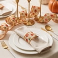 thumbnail image 5 of Thanksgiving Wired Edge Ribbon, 2.5 Inch x 5 Yards, Pumpkin and Maple Leaf Fall Design for Wreath, Bows, and Seasonal Farmhouse Decor, 5 of 6