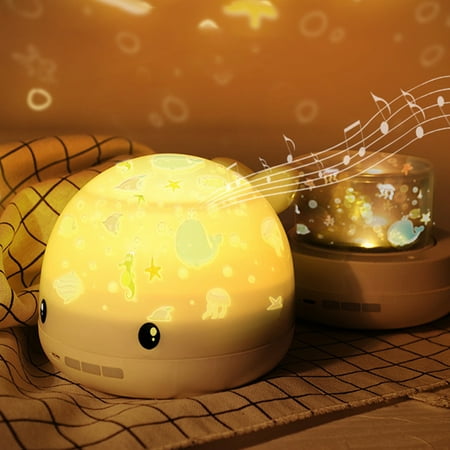 

WindC Projector Light 360 Degree Rotation Remote Control ABS Rechargeable Singing Projection Lamp for Home