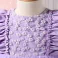 thumbnail image 4 of Long Sleeve Princess Dress with Tulle Patchwork for Girls, 4 of 8