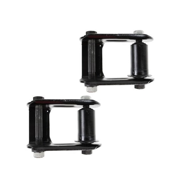Rear Leaf Spring Shackle Set 2 Piece Set - Compatible with 1994 - 2004 Chevy S10 1995 1996 1997 1998 1999 2000 2001 2002 2003