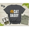 thumbnail image 3 of Cat Daddy Happy Birthday Step Dad Fathers Day Gift Cat Lover Shirt Cat Dad Gift Animal Lover Tshirt Best Gift For Dad Cat Father T-Shirt, 3 of 8