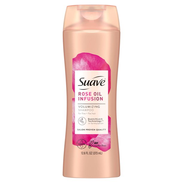 Suave Rose Oil Infusion Volumizing Shampoo, 12.6 fl oz