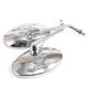 thumbnail image 1 of Universal Motorcycle Oval Chrome Rearview Mirrors 10MM Motorbike Side Mirror For Yamaha xt 600 virago 125 535 1100 vmax 1200, 1 of 5
