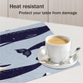 thumbnail image 4 of Whales Ocean Placemats Set of 4 Table Mats Washable Placemat Waterproof Place Mats for Party Home Dining Table Decor 18x12 in, 4 of 5