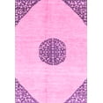 thumbnail image 1 of Ahgly Company Indoor Rectangle Abstract Pink Modern Area Rugs, 7' x 9', 1 of 4