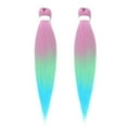 thumbnail image 2 of Dengmore 2 Packs Pink Braiding Hair Extensions, Synthetic Pre-Stretched Purple Braiding Hair for Braids Halloween Stage Performances, 12 Colors for Choose, 2 of 7