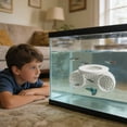 thumbnail image 4 of Betta Fish Tank Accessories, Floating Betta Activity Tunnel, Aquarium Hideout and Shrimp Cave, Interactive Fish Tank Decor and Stress Relief Resting Spot for Betta Fish and Small Fish Shrimp, White, 4 of 6