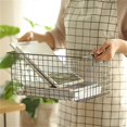 thumbnail image 3 of Japanese Wrought Iron Storage Basket Simple Bathroom Snacks Organizer Books Holder Kitchen Sundries, 3 of 4
