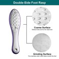thumbnail image 3 of Lima para pies, depurador de pies de doble cara, herramienta de pedicura para el cuidado de los pies, se puede utilizar Lima de acero inoxidable para piel húmeda o seca, 3 of 5