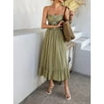 thumbnail image 3 of Women Summer Maxi Dress Spaghetti Strap Y2k Cute Ruffle Tiered Wedding Guest Flowy Dress, 3 of 7