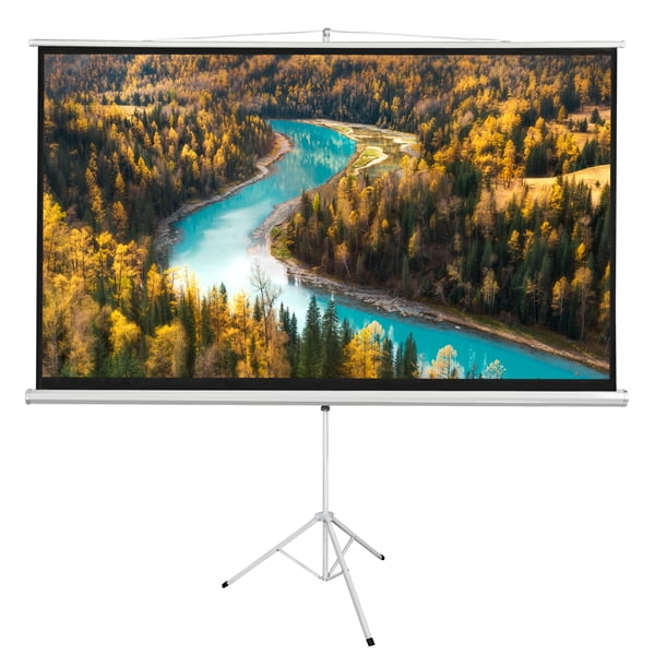 Yaheetech Portable 100 inch Projector Screen with Tripod Stand Indoor and Outdoor Movie Screen