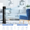 thumbnail image 6 of HOMCOM 42" Portable Evaporative Air Cooler, 3-In-1 Ice Cooling Fan Humidifier with Remote, Timer, Oscillating, LED Display, and 1.6 Gal Water Tank, Black, 6 of 10