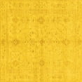 thumbnail image 1 of Ahgly Company Indoor Square Abstract Yellow Modern Area Rugs, 8' Square, 1 of 4